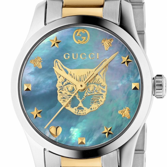 Gucci Jewelry - Women’s Gucci Swiss G Timeless Two-Tone Stainless Steel Bracelet Watch 27mm